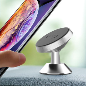 Auto drzac XO-C55A magnetni za komandnu tablu srebrni