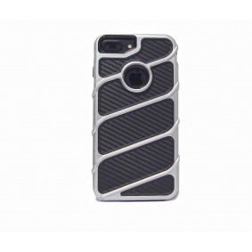 Futrola silikonska Bezel Case za Iphone 6/7 Plus 5.5 srebrna