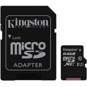 Memorijska kartica Micro SD 64GB KINGSTON +SD adapter 100 MB/s SDCS2/64GB Memorijska kartica Micro SD 64GB KINGSTON +SD adapter 100 MB/s SDCS2/64GB