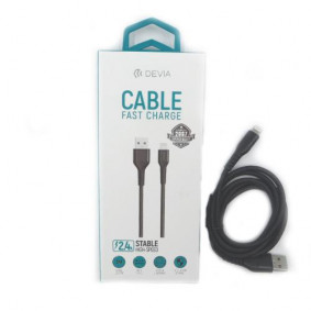 USB Devia Gracious Series Cable Lightning 2.4A crna USB Devia Gracious Series Cable Lightning 2.4A crna